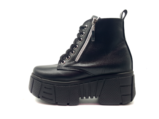 Imagen de Botas Plataformas #3000 con cierre Vinipiel Negro