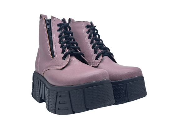 Imagen de Botas Plataformas #3000 con cierre Vinipiel Lila