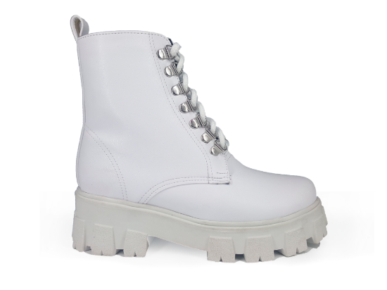 Imagen de Botas Plataformas #500 Vinipiel Blanco
