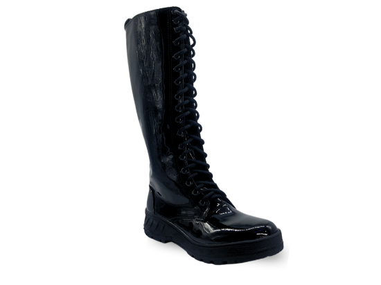 Imagen de Botas Largas #903 Charol Negro Talla Grande