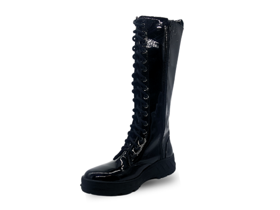 Imagen de Botas Largas #903 Charol Negro Talla Grande
