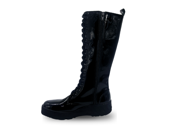 Imagen de Botas Largas #903 Charol Negro Talla Grande