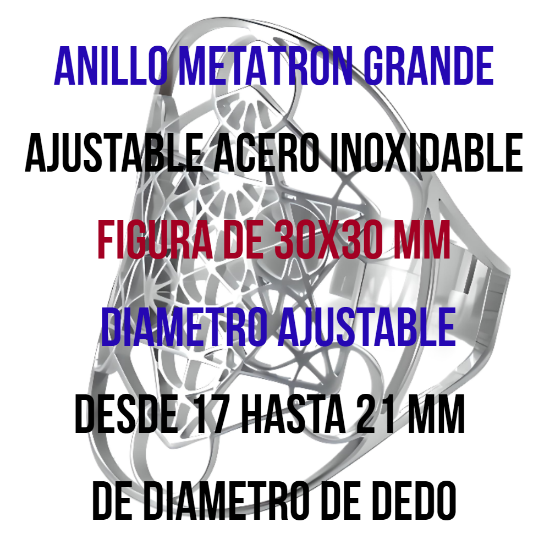 Imagen de CUBO Metatron o  ARCANGEL METATRON Curado En Anillo o Espanta Espiritus o Llavero o Pulsera o Collar Alta  Durabilidad + 6 Modelos A Escoger Símbolo de Protección -X1