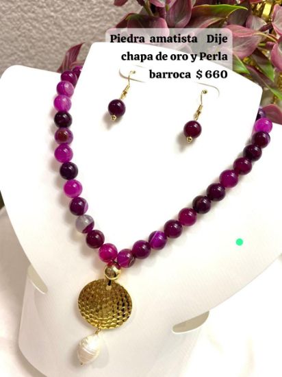 Imagen de Audy Joyas collar con piedras naturales