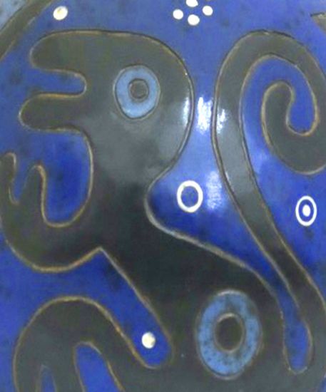 Imagen de Cantaro azul mediano