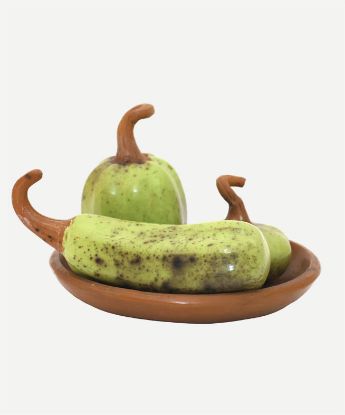 Imagen de Juego de calabazas, alfarería bruñida de  Zinapécuaro, Michoacán