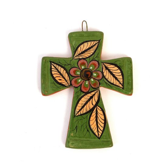 Imagen de Cruz hojas amarillas