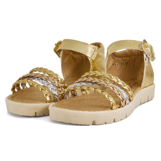 Imagen de Huarache Para Niña Tiras Metálica Moda