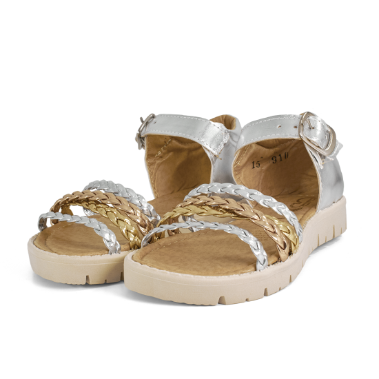 Imagen de Huarache Para Niña Tiras Metálica Moda