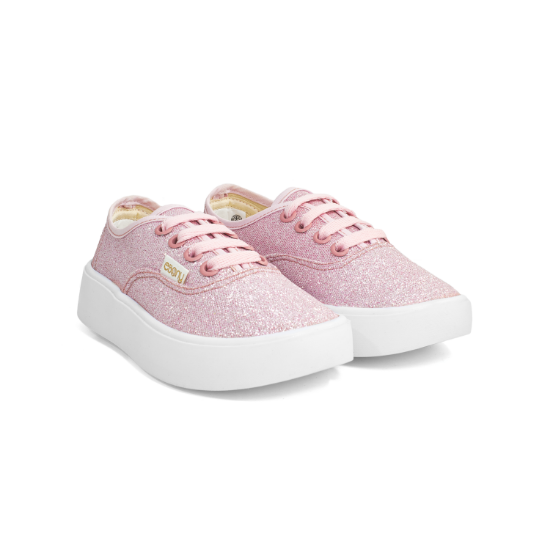 Imagen de Tenis Zapato Para Niña Rosa Lona Casual Kids
