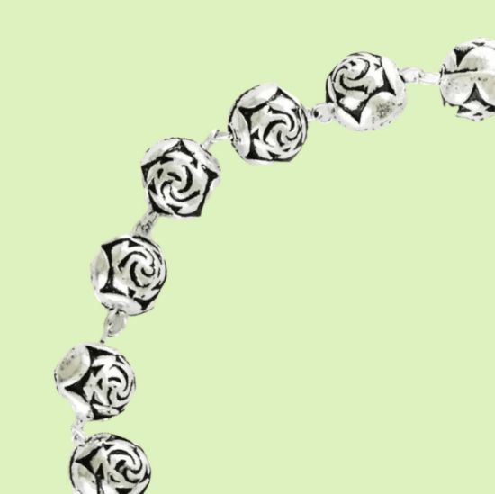 Imagen de Pulsera San Benito 4mm, Baño De Plata, 40 Piezas.