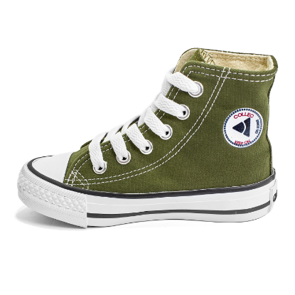 Imagen de Tenis  Casuales Bota Lona Collec 100 Para Niña Y Niño Verde