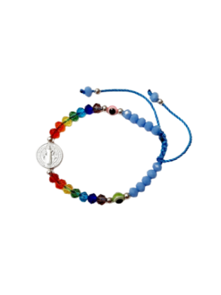 Imagen de Pulsera de San Benito y 7 chakras - Proteccion y Regula Energia