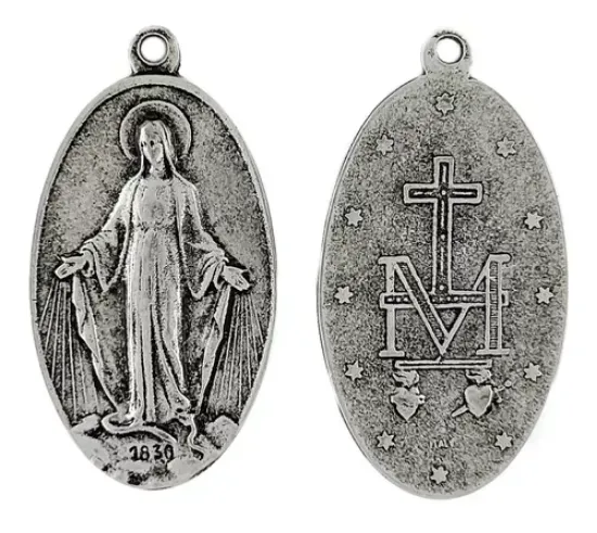 Imagen de Medalla De La Virgen Milagrosa Ovalada, Paquete De 30 Piezas.