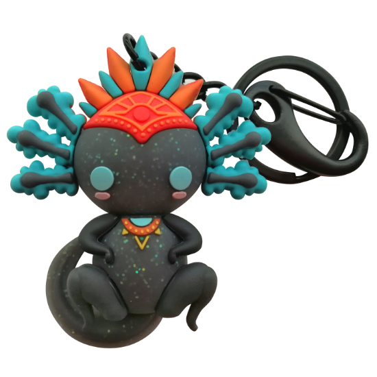 Imagen de Llavero 3D By Mexico Ajolote Iztli  Glitter