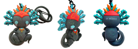 Imagen de Llavero 3D By Mexico Ajolote Iztli  Glitter