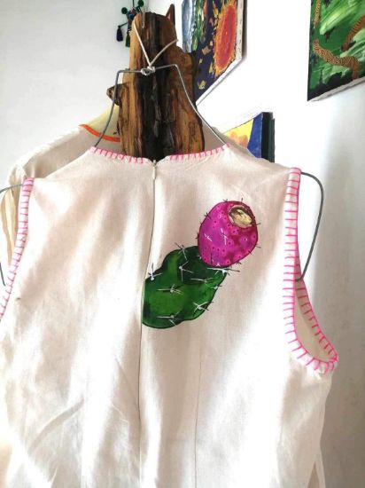 Imagen de Vestido de Mujer ""NOCHTLI"(tuna)