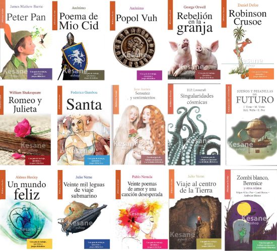 Imagen de Paquete 25 libros surtidos Biblioteca escolar EMU