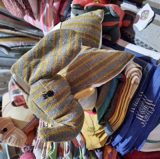 Imagen de Elefante  en tela de algodón 