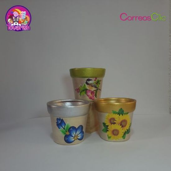 Imagen de JUEGO DE TRES MACETAS CHICAS