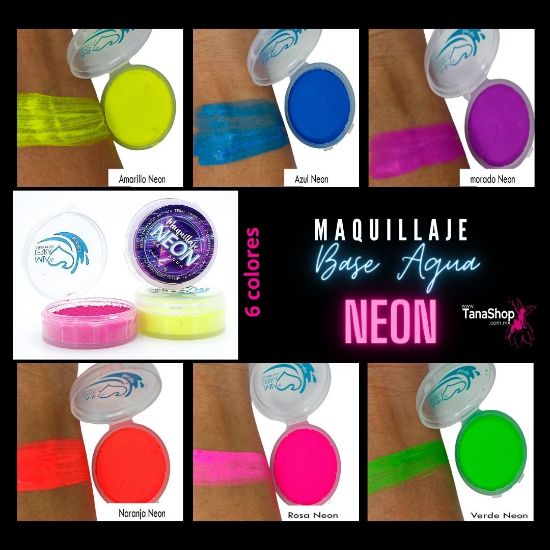 Imagen de Kit de 35 Pzas Maquillaje Pintacaritas Base Agua Disfraz BodyPaint Mia Terra Cosmetics