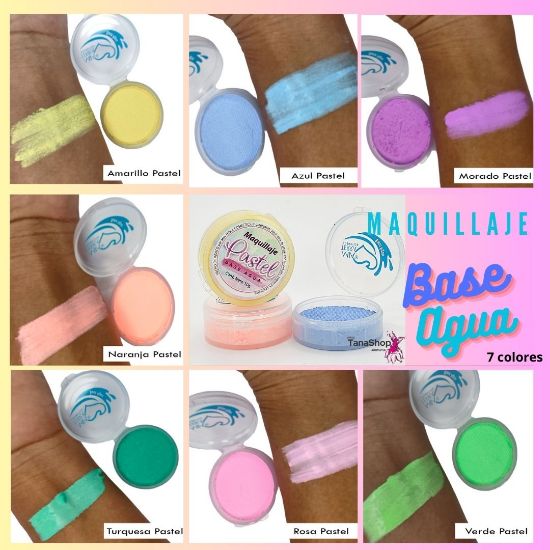 Imagen de Kit de 35 Pzas Maquillaje Pintacaritas Base Agua Disfraz BodyPaint Mia Terra Cosmetics