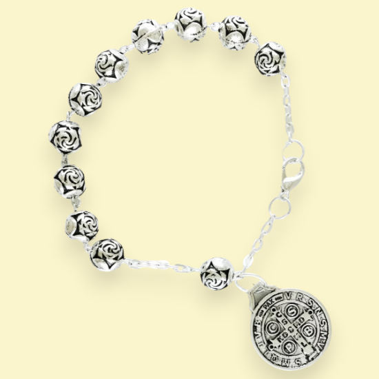 Imagen de Pulsera De San Benito 6mm, Decenario, Recuerdo. 50 Piezas.