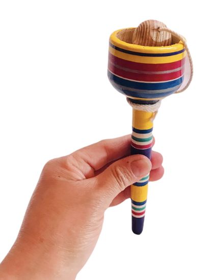 Imagen de 1 BALERO COPA DE MADERA - JUGUETE ARTESANAL MEXICANO