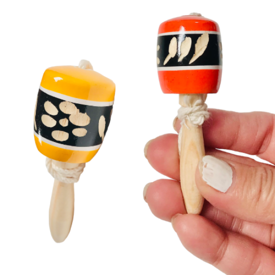 Imagen de 12 Piezas  Mini Baleros De Madera Juguete Típico Artesanal