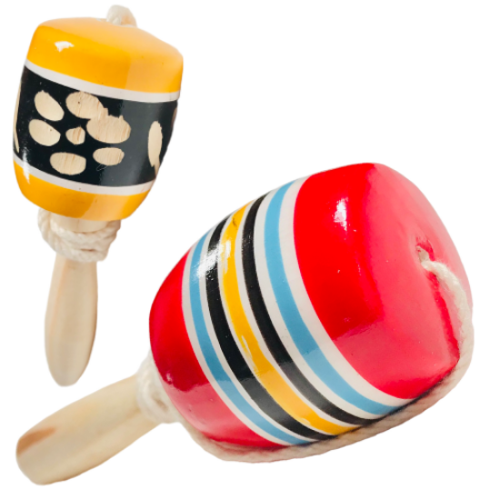 Imagen de 12 Piezas  Mini Baleros De Madera Juguete Típico Artesanal
