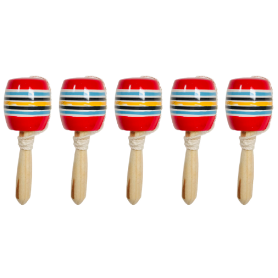 Imagen de 12 Piezas  Mini Baleros De Madera Juguete Típico Artesanal