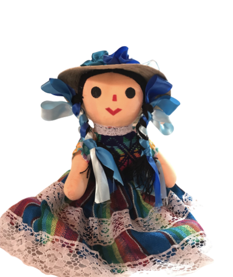 Imagen de Muñeca Artesanal Grande- Otomí - Juguete Artesanal Mexicano