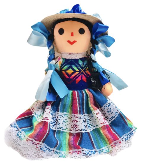Imagen de Muñeca Artesanal Grande- Otomí - Juguete Artesanal Mexicano