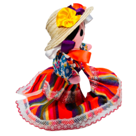 Imagen de Muñeca Artesanal Grande- Otomí - Juguete Artesanal Mexicano