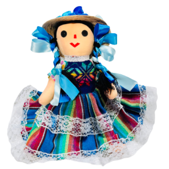 Imagen de Muñeca Artesanal Grande- Otomí - Juguete Artesanal Mexicano