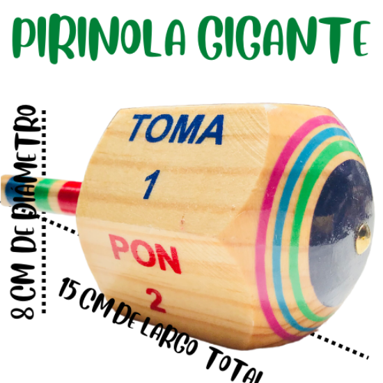 Imagen de 1 Perinola - Pirinola Toma Todo Gigante |  Juguetes Artesanales