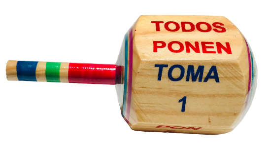 Imagen de 1 Perinola - Pirinola Toma Todo Gigante |  Juguetes Artesanales