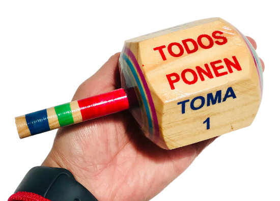 Imagen de 1 Perinola - Pirinola Toma Todo Gigante |  Juguetes Artesanales