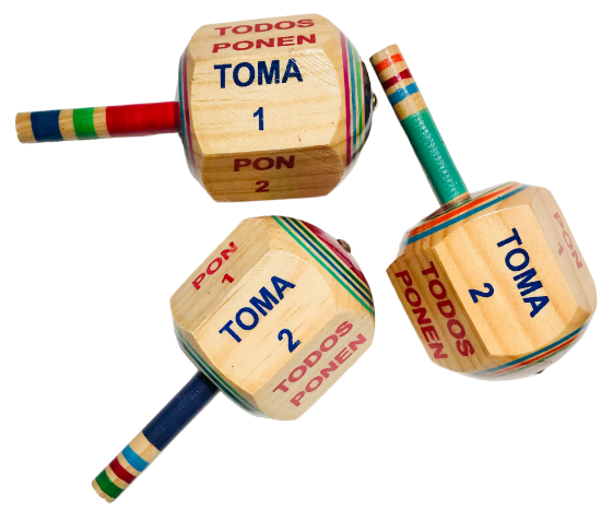 Imagen de 1 Perinola - Pirinola Toma Todo Gigante |  Juguetes Artesanales