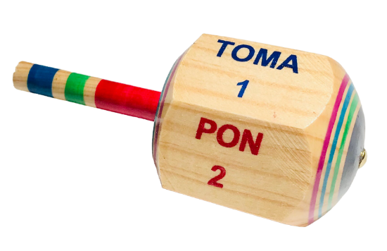 Imagen de 1 Perinola - Pirinola Toma Todo Gigante |  Juguetes Artesanales