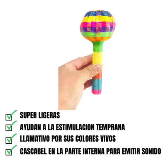 Imagen de 4 Sonajas | Bebé | Infantil | Juguete Para Estimulación Temprana