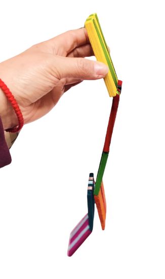 Imagen de 6 Tablitas Mágicas De Madera Juguete Mexicano