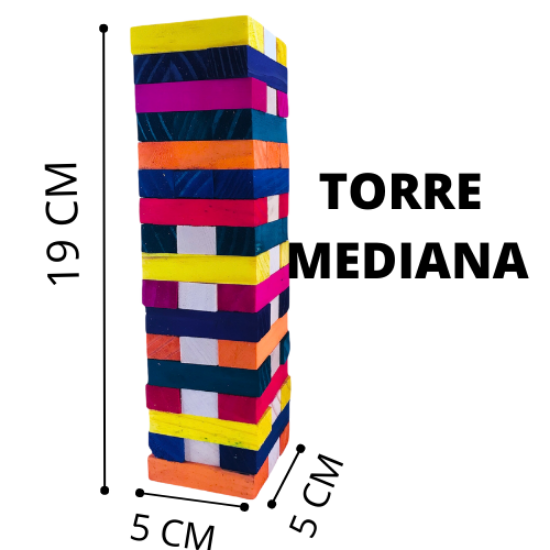 Imagen de 3 Torres De Bloques | Colorido | Juego De Mesa |