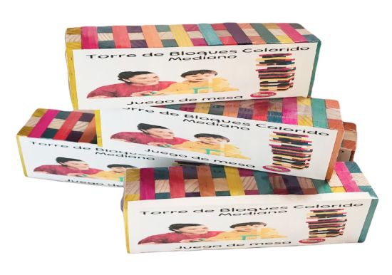 Imagen de 3 Torres De Bloques | Colorido | Juego De Mesa |