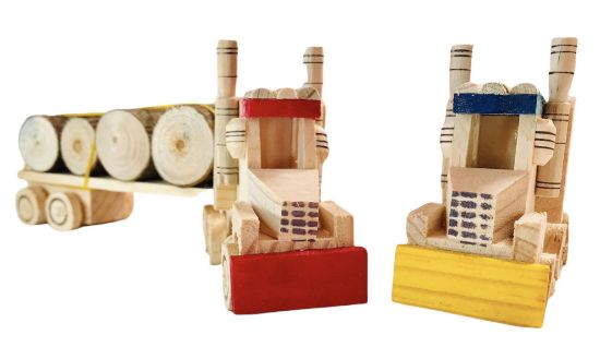 Imagen de 2 Tráiler De Madera - Juguete Artesanal Mexicano - Camión -