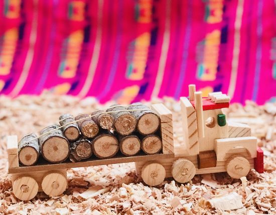 Imagen de 2 Tráiler De Madera - Juguete Artesanal Mexicano - Camión -