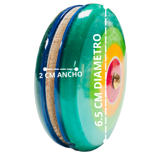 Imagen de 4 Yoyos De Madera / Juguetes Para Niños - Niñas