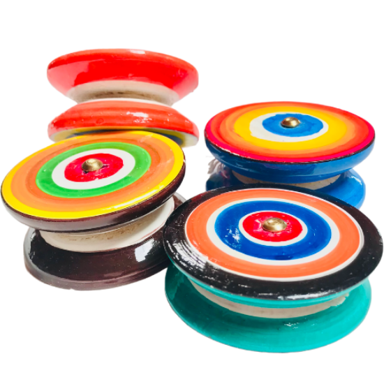 Imagen de 4 YOYOS DE MADERA - YOYO ESTILO MARIPOSA