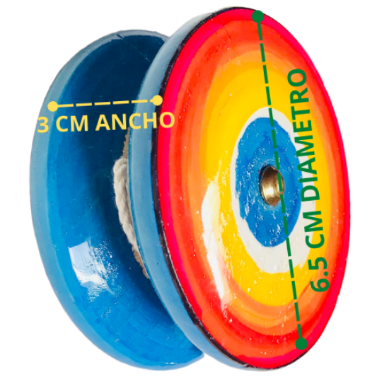 Imagen de 4 YOYOS DE MADERA - YOYO ESTILO MARIPOSA