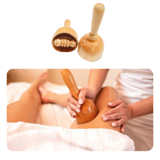 Imagen de Copa Sueca Con Rodillo Madero terapia- Anti Celulitis -